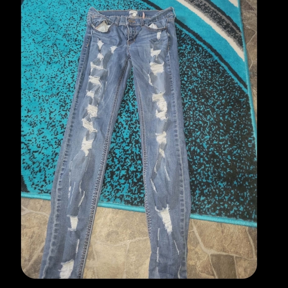 Womens Hollister Super Skinny High Rise Jeans Size 1